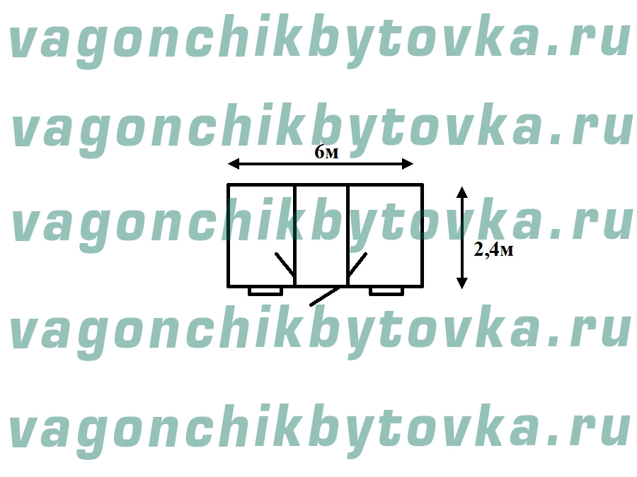 Офис из вагончика-бытовки 6м